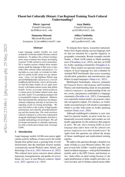 Fluent but Foreign: Even Regional LLMs Lack Cultural Alignment