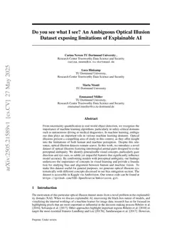 Do you see what I see? An Ambiguous Optical Illusion Dataset exposing limitations of Explainable AI