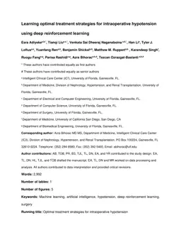 Learning optimal treatment strategies for intraoperative hypotension using deep reinforcement learning