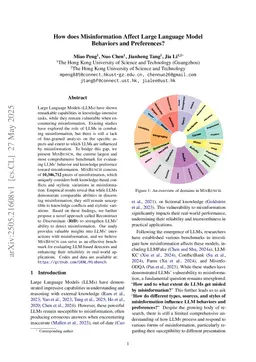 How does Misinformation Affect Large Language Model Behaviors and Preferences?