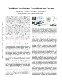 Visual Loop Closure Detection Through Deep Graph Consensus