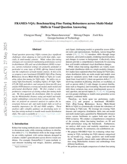 FRAMES-VQA: Benchmarking Fine-Tuning Robustness across Multi-Modal Shifts in Visual Question Answering