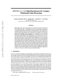 MMTBENCH: A Unified Benchmark for Complex Multimodal Table Reasoning