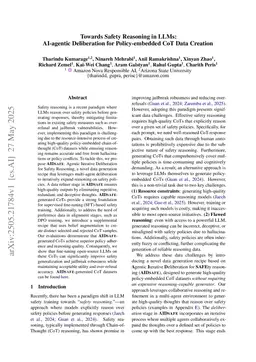 Towards Safety Reasoning in LLMs: AI-agentic Deliberation for Policy-embedded CoT Data Creation