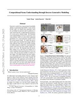 Compositional Scene Understanding through Inverse Generative Modeling