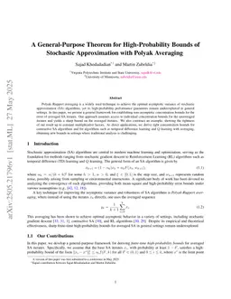 A General-Purpose Theorem for High-Probability Bounds of Stochastic Approximation with Polyak Averaging