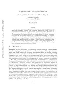 Representative Language Generation