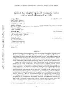 Spectral clustering for dependent community Hawkes process models of temporal networks