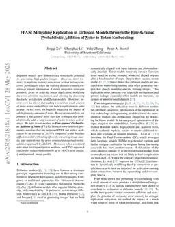 FPAN: Mitigating Replication in Diffusion Models through the Fine-Grained Probabilistic Addition of Noise to Token Embeddings