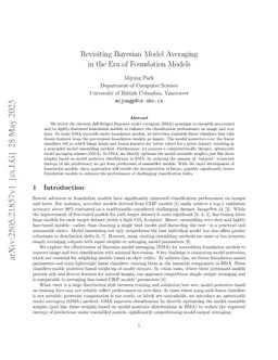 Revisiting Bayesian Model Averaging in the Era of Foundation Models