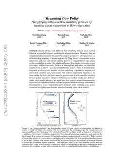 Streaming Flow Policy: Simplifying diffusion/flow-matching policies by treating action trajectories as flow trajectories