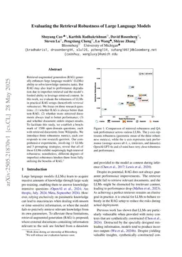 Evaluating the Retrieval Robustness of Large Language Models