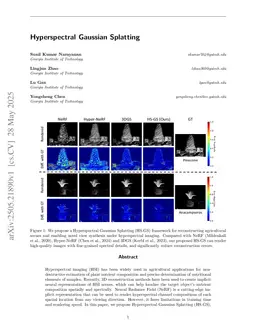 Diffusion-Denoised Hyperspectral Gaussian Splatting