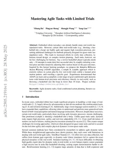 Prior Reinforce: Mastering Agile Tasks with Limited Trials