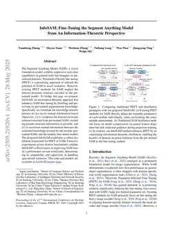 InfoSAM: Fine-Tuning the Segment Anything Model from An Information-Theoretic Perspective