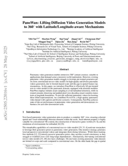 PanoWan: Lifting Diffusion Video Generation Models to 360° with Latitude/Longitude-aware Mechanisms