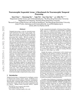 Neuromorphic Sequential Arena: A Benchmark for Neuromorphic Temporal Processing