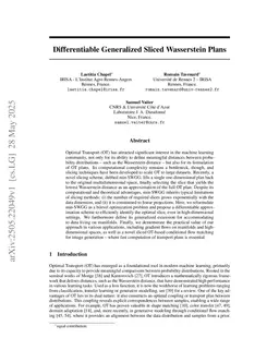 Differentiable Generalized Sliced Wasserstein Plans