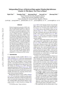 Safeguarding Privacy of Retrieval Data against Membership Inference Attacks: Is This Query Too Close to Home?