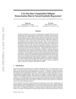 Can Test-time Computation Mitigate Reproduction Bias in Neural Symbolic Regression?