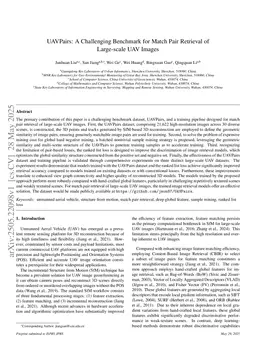 UAVPairs: A Challenging Benchmark for Match Pair Retrieval of Large-scale UAV Images