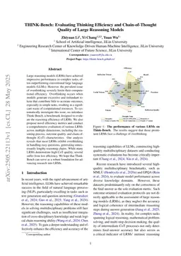 THINK-Bench: Evaluating Thinking Efficiency and Chain-of-Thought Quality of Large Reasoning Models