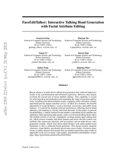 FaceEditTalker: Controllable Talking Head Generation with Facial Attribute Editing