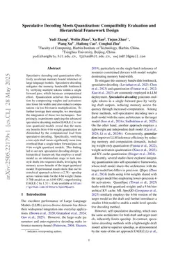 Speculative Decoding Meets Quantization: Compatibility Evaluation and Hierarchical Framework Design