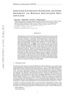 Enhancing Uncertainty Estimation and Interpretability via Bayesian Non-negative Decision Layer