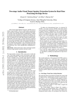 Two-stage Audio-Visual Target Speaker Extraction System for Real-Time Processing On Edge Device