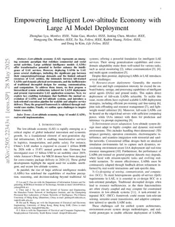 Empowering Intelligent Low-altitude Economy with Large AI Model Deployment
