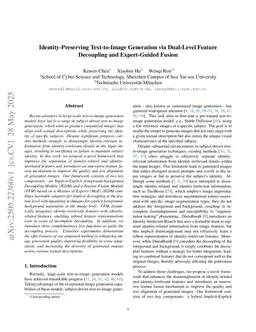 Identity-Preserving Text-to-Image Generation via Dual-Level Feature Decoupling and Expert-Guided Fusion