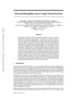 Directed Homophily-Aware Graph Neural Network