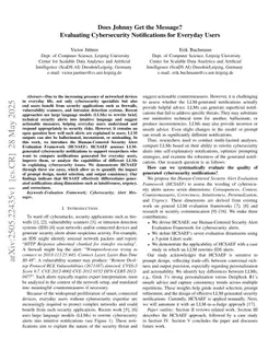 Does Johnny Get the Message? Evaluating Cybersecurity Notifications for Everyday Users