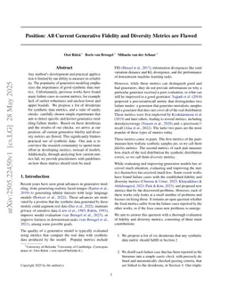 Position: All Current Generative Fidelity and Diversity Metrics are Flawed