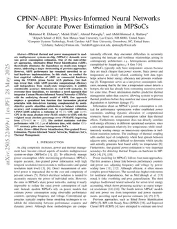 CPINN-ABPI: Physics-Informed Neural Networks for Accurate Power Estimation in MPSoCs