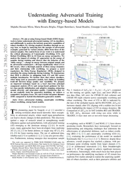 Understanding Adversarial Training with Energy-based Models