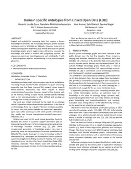 Domain specific ontologies from Linked Open Data (LOD)