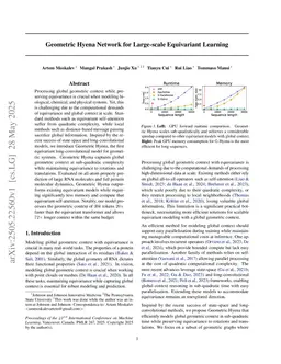 Geometric Hyena Networks for Large-scale Equivariant Learning