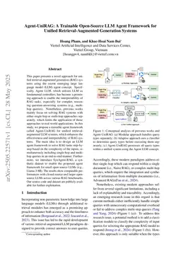 Agent-UniRAG: A Trainable Open-Source LLM Agent Framework for Unified Retrieval-Augmented Generation Systems