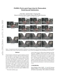 PS4PRO: Pixel-to-pixel Supervision for Photorealistic Rendering and Optimization