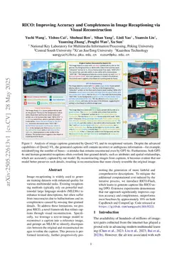 RICO: Improving Accuracy and Completeness in Image Recaptioning via Visual Reconstruction