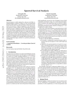 Spectral Survival Analysis
