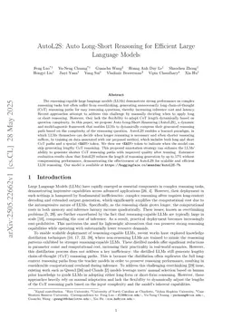 AutoL2S: Auto Long-Short Reasoning for Efficient Large Language Models