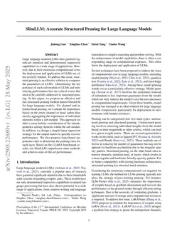 SlimLLM: Accurate Structured Pruning for Large Language Models