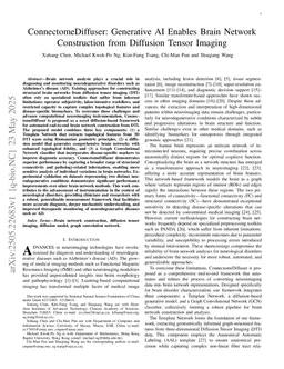 ConnectomeDiffuser: Generative AI Enables Brain Network Construction from Diffusion Tensor Imaging