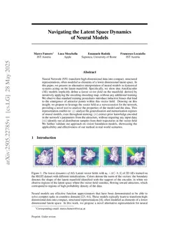Navigating the Latent Space Dynamics of Neural Models