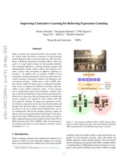 Improving Contrastive Learning for Referring Expression Counting