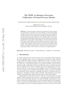 The WHY in Business Processes: Unification of Causal Process Models
