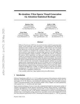 Re-ttention: Ultra Sparse Visual Generation via Attention Statistical Reshape